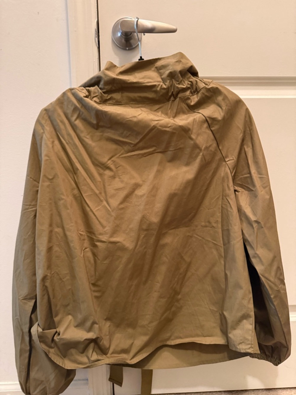 Women's Olive Ruffle Blouse - Picture 7 of 7